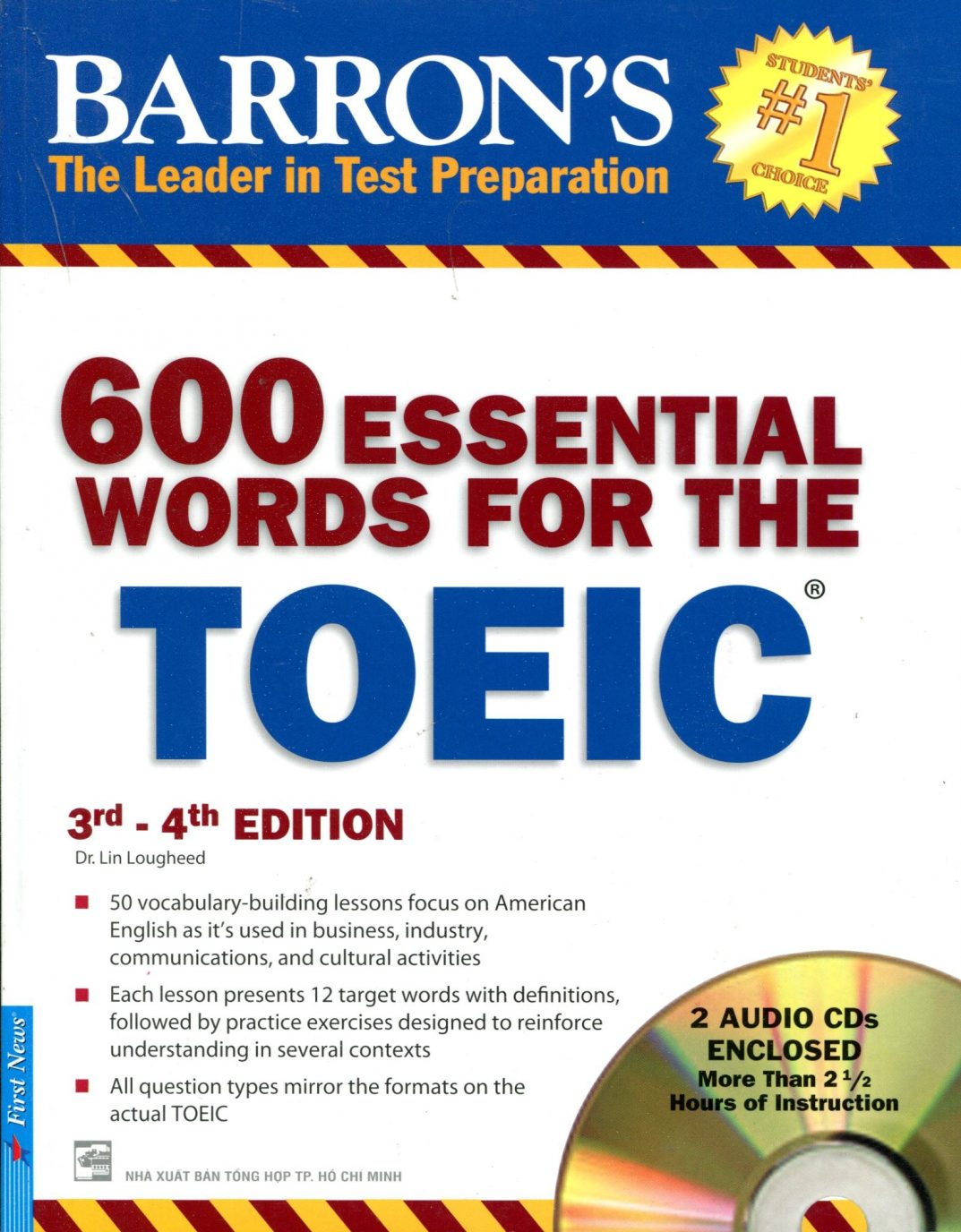bìa cuốn sách 600 từ vựng cần thiết cho TOEIC