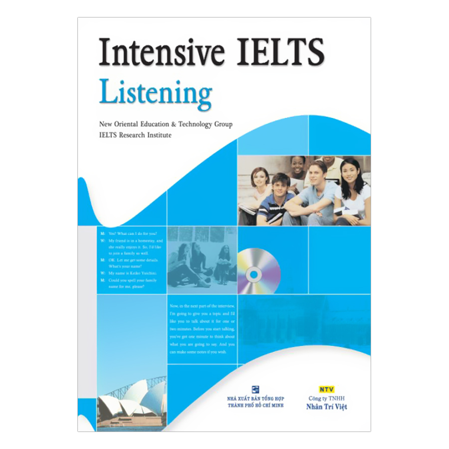 Bìa cuốn sách "Intensive IELTS Listening"