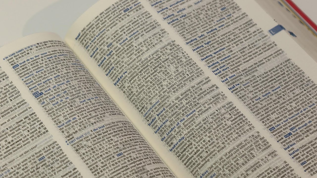 Nội dung bên trong cuốn từ điển Cambridge