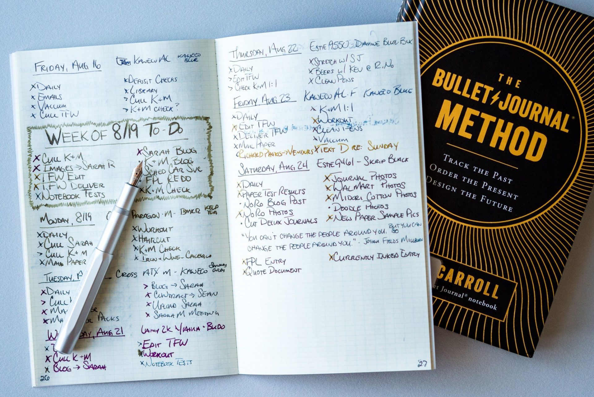 Luyện tập ghi chép Bullet Journal bằng tiếng Anh để cải thiện khả năng Writing mỗi ngày