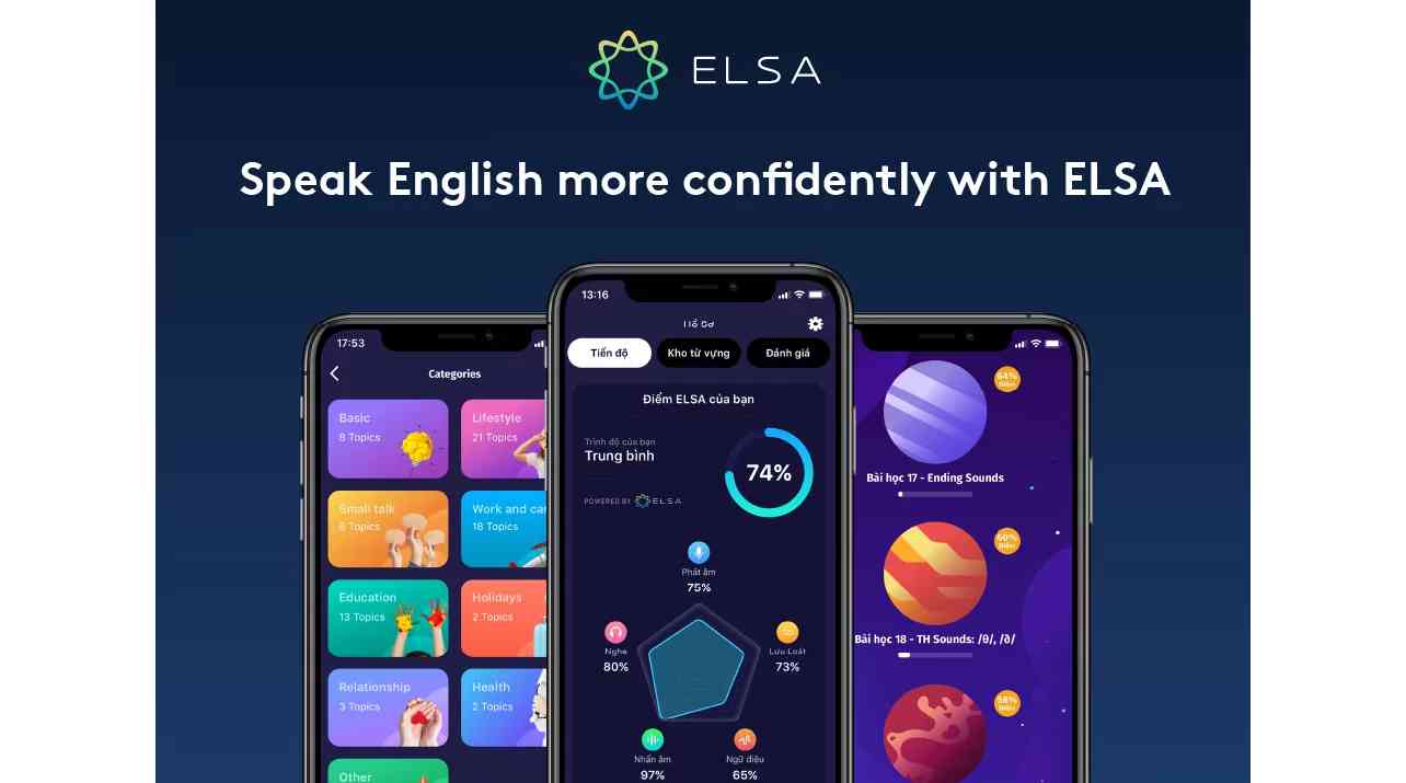 Elsa - một app học IELTS phổ biến hiện nay 