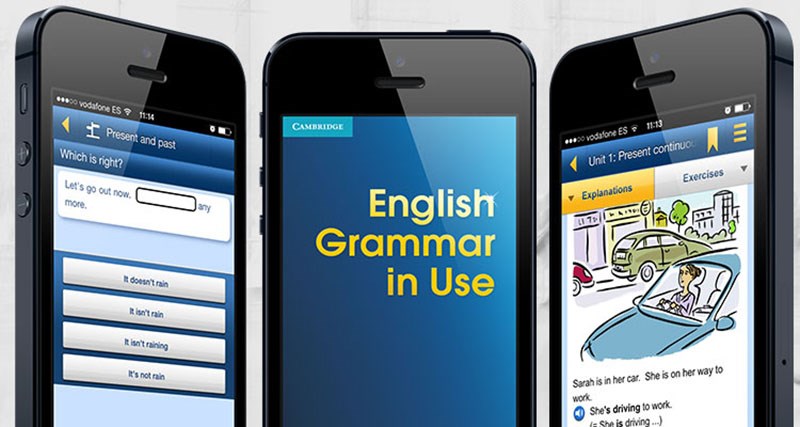 Hãy tải app English Grammar in Use để luyện tập nhé