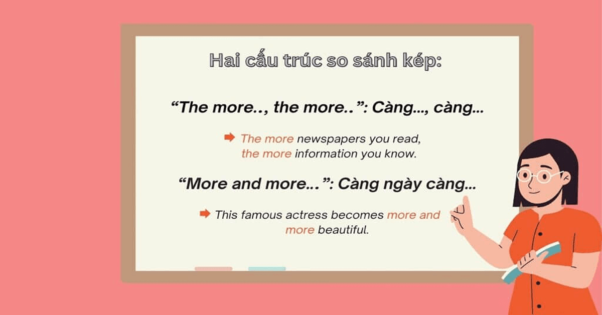 Cấu trúc the more the more trong tiếng Anh