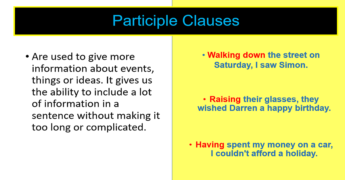 Present participle clause là gì?